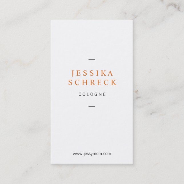 Tarjeta De Presentación ligero y fino con cobre (Anverso)