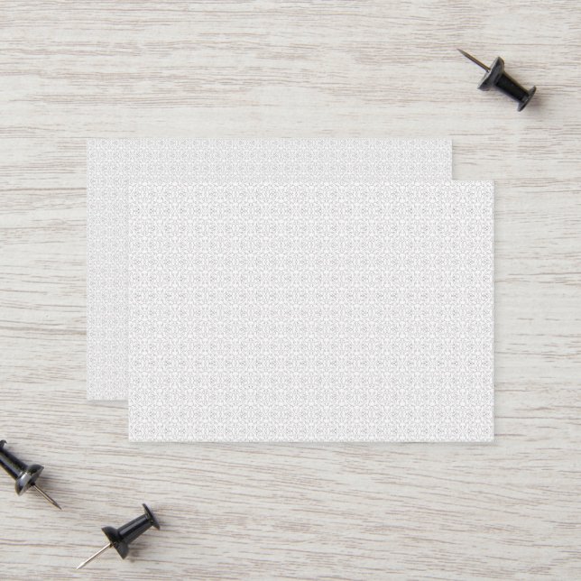 Tarjeta De Presentación Light Grey Geometric Tile Pattern (Anverso/Reverso In Situ)