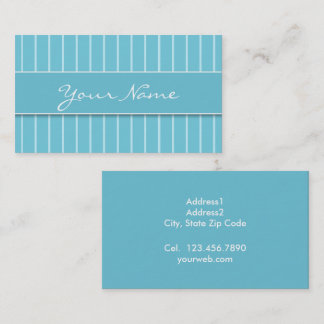 Tarjeta de Presentación - Líneas Azules