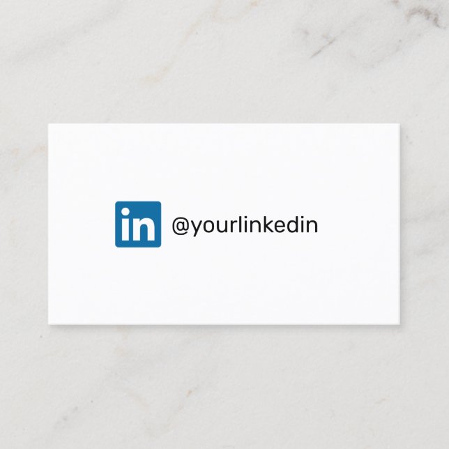 Tarjeta De Presentación LinkedIn medios sociales marketing moderno de moda (Anverso)