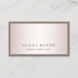 Tarjeta De Presentación Llamada profesional simple y moderna de Rosa Gold