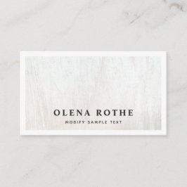 Tarjeta De Presentación Llamadas profesionales de madera blanca de moda