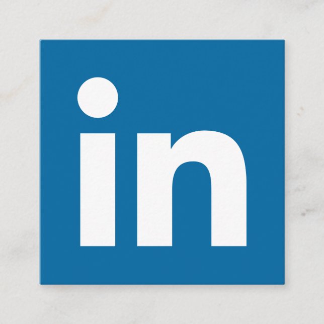 Tarjeta De Presentación Logo de LinkedIn medios sociales negocios modernos (Anverso)