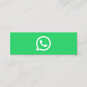 Tarjeta De Presentación Logo de WhatsApp medios sociales negocios modernos