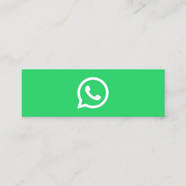 Tarjeta De Presentación Logo de WhatsApp medios sociales negocios modernos (Anverso)