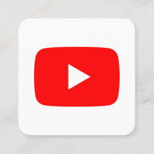 Tarjeta De Presentación Logo de Youtube promoción en los medios sociales e