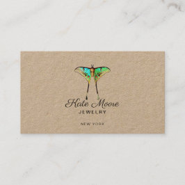 Tarjeta De Presentación Logotipo de mariposa exuberante Diseñador de joyas