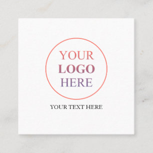 Tarjeta De Presentación Logotipo promocional personalizado - Sin pedido mí