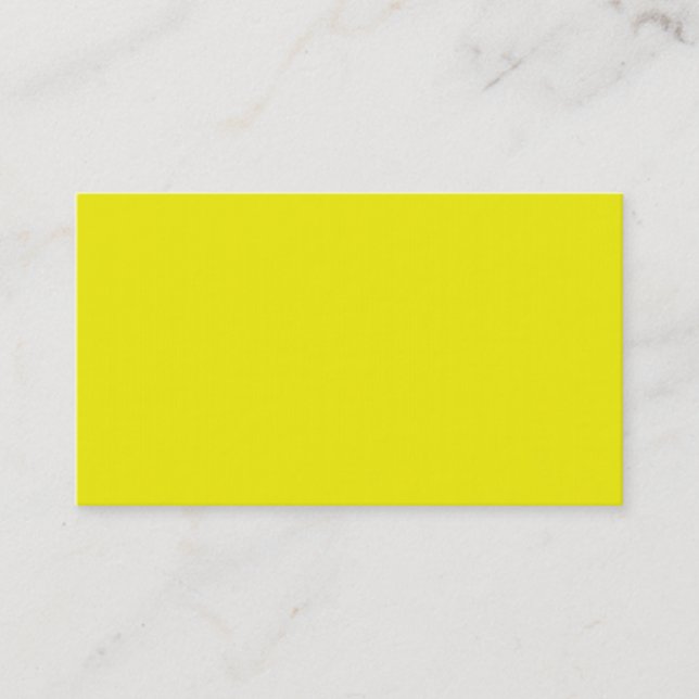 Tarjeta de presentación luminosa Neon Yellow (Anverso)