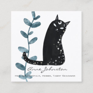 Tarjeta de presentación Magic Cat Square