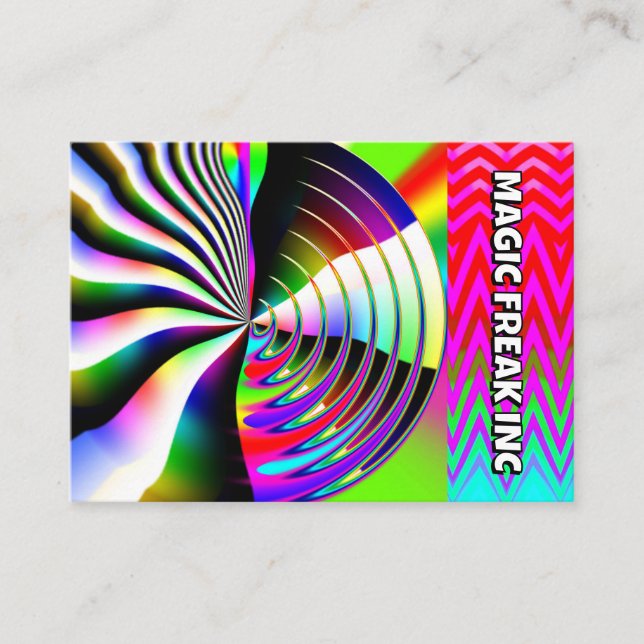 Tarjeta De Presentación MAGIC FREAK INC ( puede cambiar las palabras ) (Anverso)