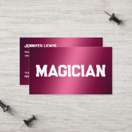 Tarjeta De Presentación Magiciano