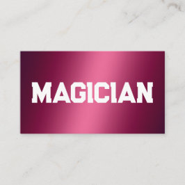 Tarjeta De Presentación Magiciano
