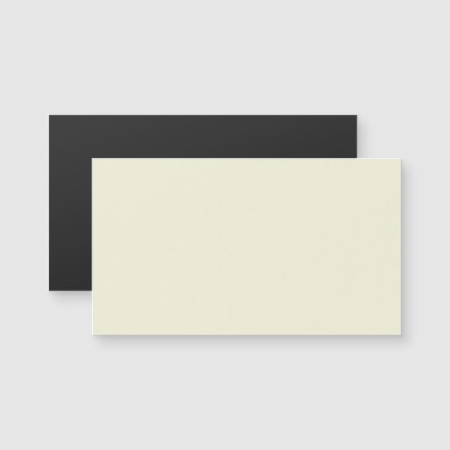 Tarjeta de presentación magnética beige (Anverso/Reverso)