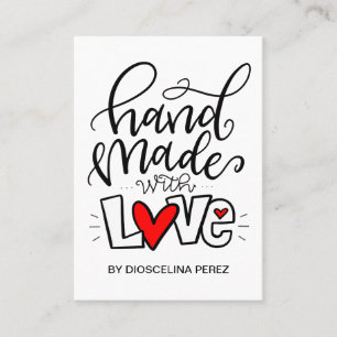 Tarjeta De Presentación Mano Hecha Con Amor,