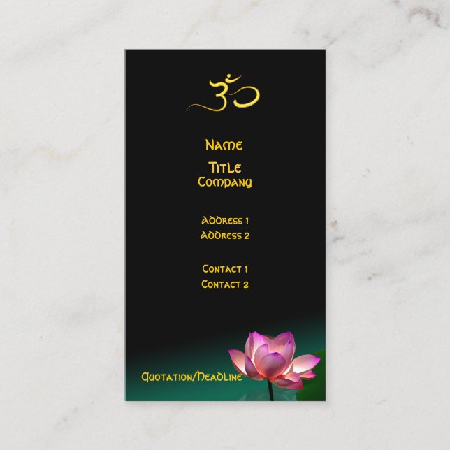 Tarjeta de presentación, manos curadoras (Anverso)
