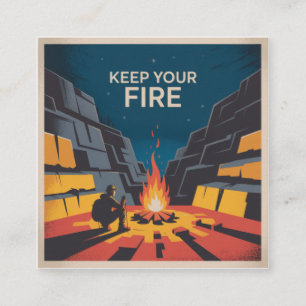 Tarjeta De Presentación Mantén Tu Fuego