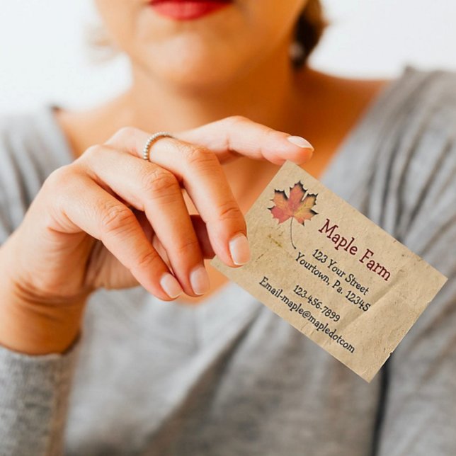 Tarjeta de presentación Maple Leaf (Subido por el creador)