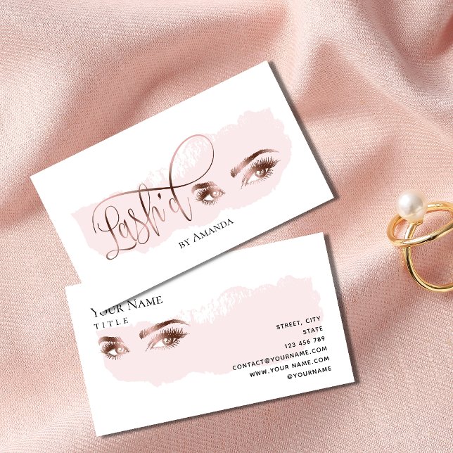 Tarjeta De Presentación Maquillaje Ojos de los ojos de los ojos azotes Ros (Subido por el creador)