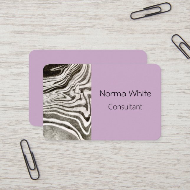 Tarjeta de presentación Marbeled (Anverso/Reverso In Situ)