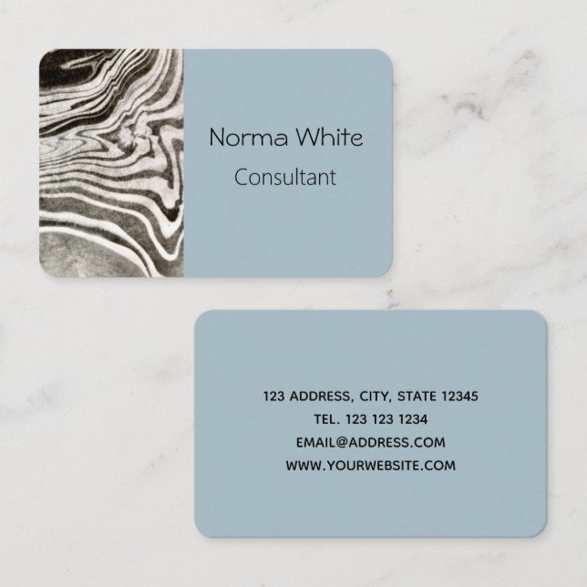 Tarjeta de presentación Marbeled (Anverso / Reverso)