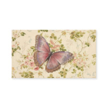 Mariposa y Vinas Shabby Chic Código QR