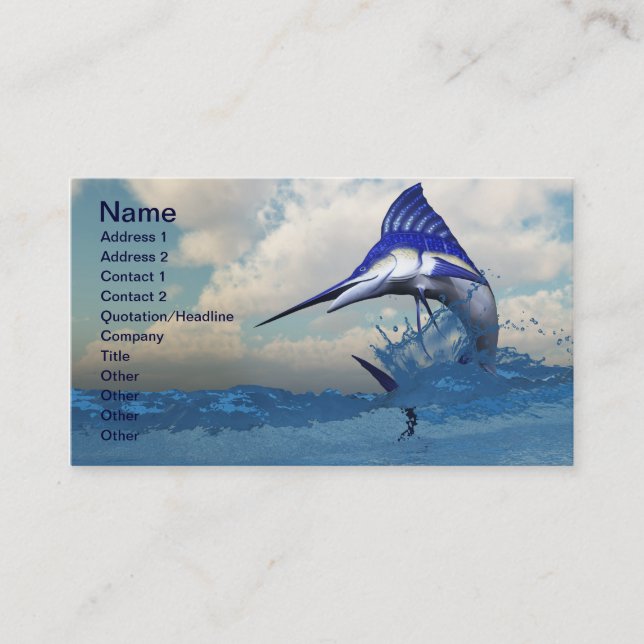 Tarjeta de presentación Marlin (Anverso)
