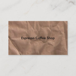 Tarjeta de presentación marrón