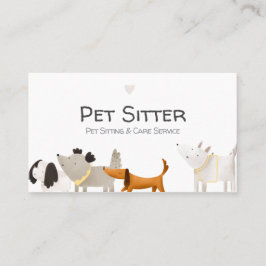 Tarjeta de presentación Mascota ilustrada