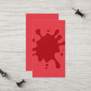 Tarjeta de presentación mate Tomato Red Splash – P