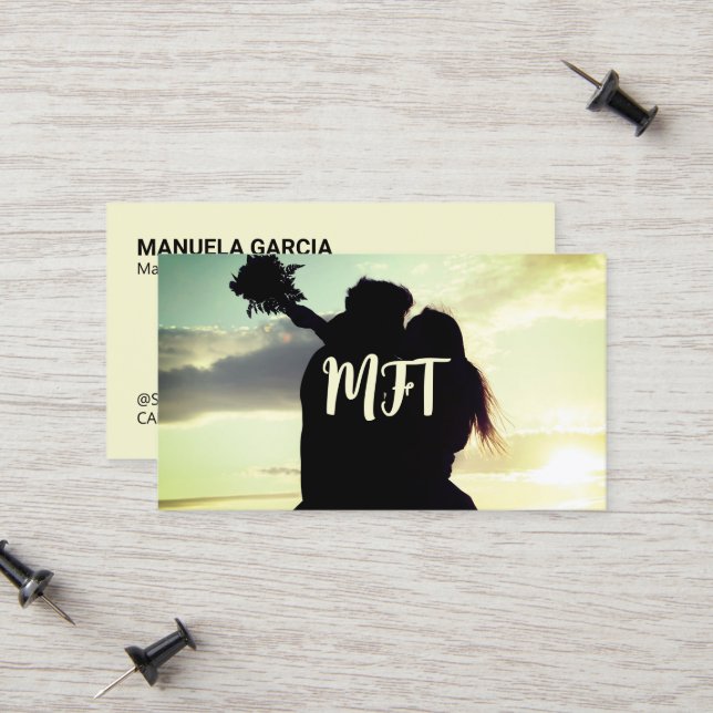 Tarjeta De Presentación Matrimonio y terapia familiar (Anverso/Reverso In Situ)