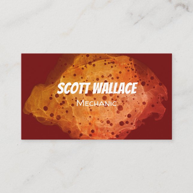 Tarjeta de presentación mecánica de roya (Anverso)