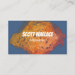 Tarjeta de presentación mecánica de roya