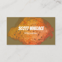 Tarjeta de presentación mecánica de roya