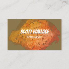 Tarjeta de presentación mecánica de roya