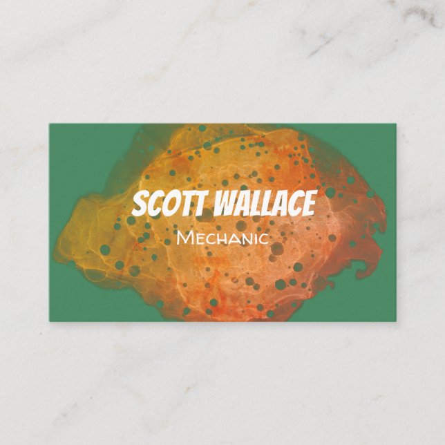 Tarjeta de presentación mecánica de roya (Anverso)