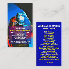 Tarjeta De Presentación Metal Fabrication & Welding Services | Contractor