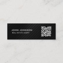 Tarjeta de presentación mini código QR