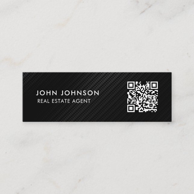 Tarjeta de presentación mini código QR (Anverso)