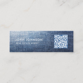 Tarjeta de presentación mini código QR