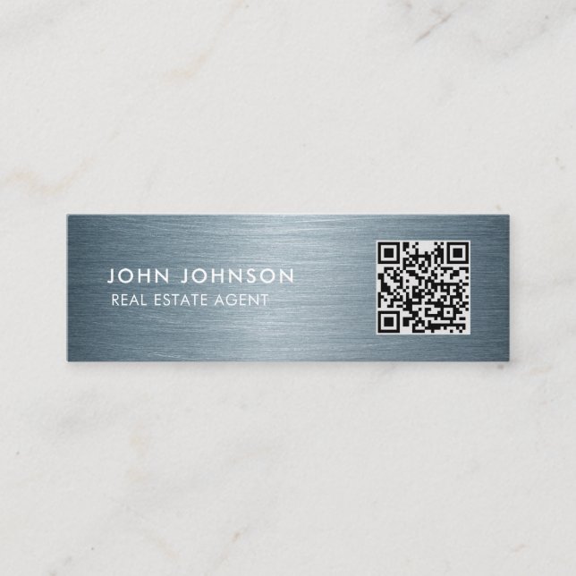 Tarjeta de presentación mini código QR (Anverso)