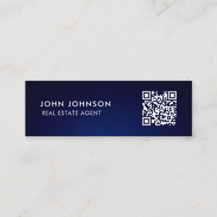 Tarjeta de presentación mini código QR