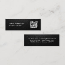 Tarjeta de presentación mini código QR
