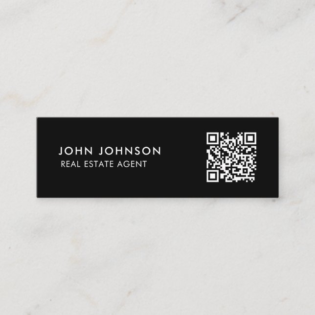 Tarjeta de presentación mini código QR (Anverso)