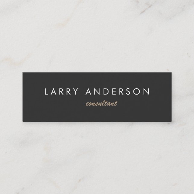 Tarjeta de presentación Mini Consultor Gris de dob (Anverso)
