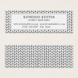 TARJETA DE PRESENTACIÓN MINI DE PUNTO LÍNEA NEGRA