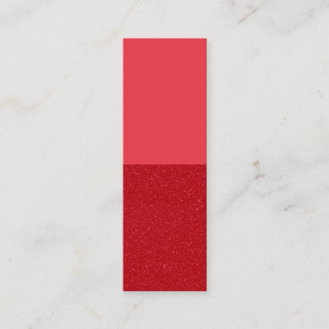 Tarjeta de presentación mini dividida roja de toma (Anverso)