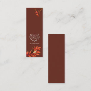 Tarjeta De Presentación Mini marcador de Mesmerización de otoño