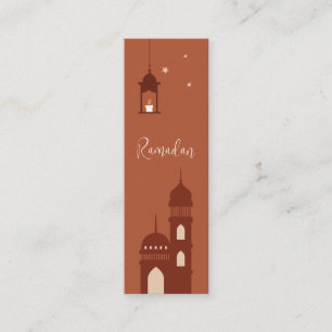 Tarjeta De Presentación Mini marcador del Boho del Ramadán Islámico del pe