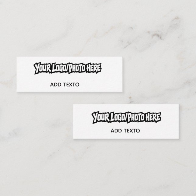 Tarjeta de presentación miniatura personalizada co (Anverso / Reverso)